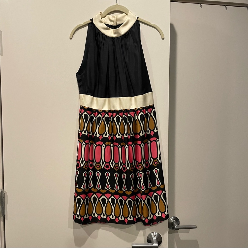 Vintage Retro Milly Sleeveless Silk Cocktail Dress Size 6